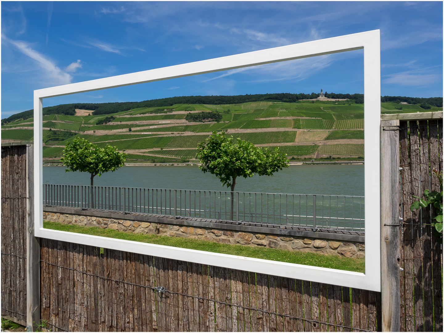 Durchblick am Rhein