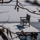 Durchblick am See vom Kloster Seeon