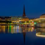 Durchblick an der Binnenalster