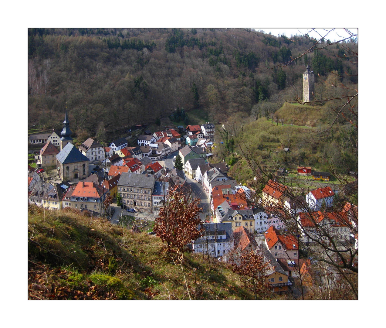 Durchblick auf Bad Berneck