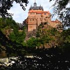 Durchblick auf Burg Kriebstein