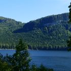 Durchblick auf den blauen See