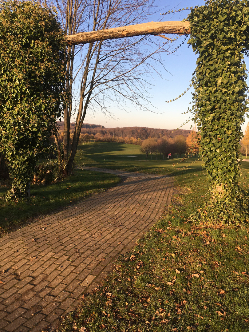 Durchblick auf den Golfplatz