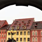 Durchblick auf den Marktplatz von Cheb