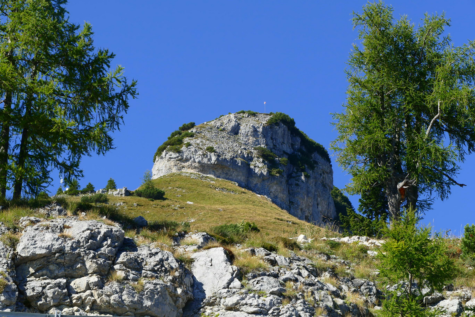 Durchblick auf den Paragleiter Startplatz