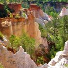 Durchblick auf den Providence Canyon in Georgia