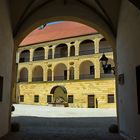 Durchblick auf die Burg Trausnitz-Landshut