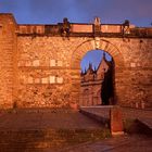 Durchblick auf die Burg von Antequera