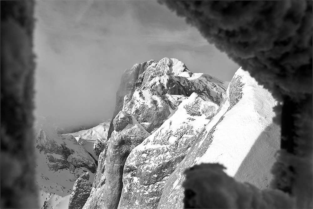 Durchblick auf die Marmolada....