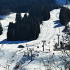 Durchblick auf die Skipiste