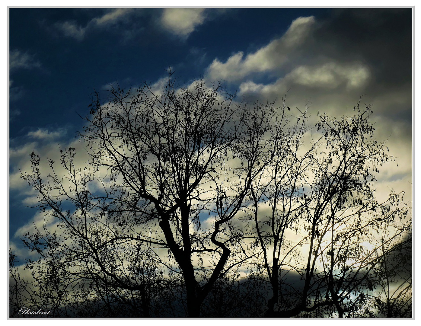 Durchblick auf die Wolken