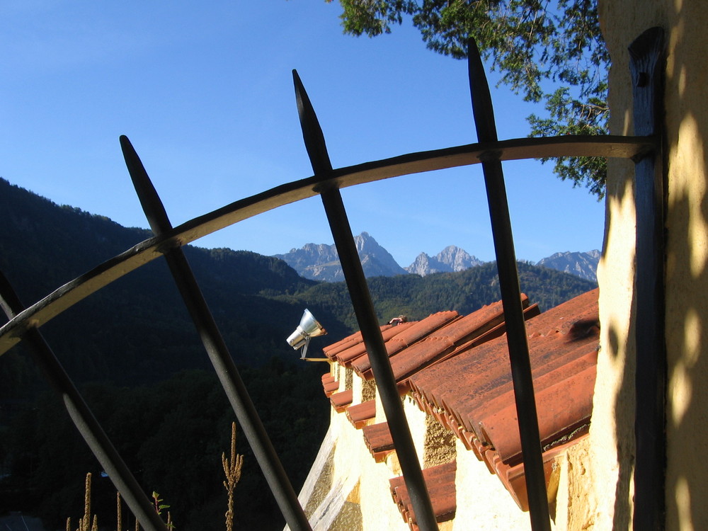 Durchblick auf Hohenschwangau