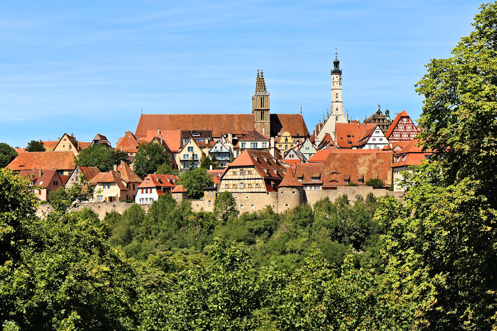 Durchblick auf Rothenburg