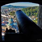 Durchblick auf Salzburg ...