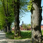 Durchblick auf Schloß Bothmer