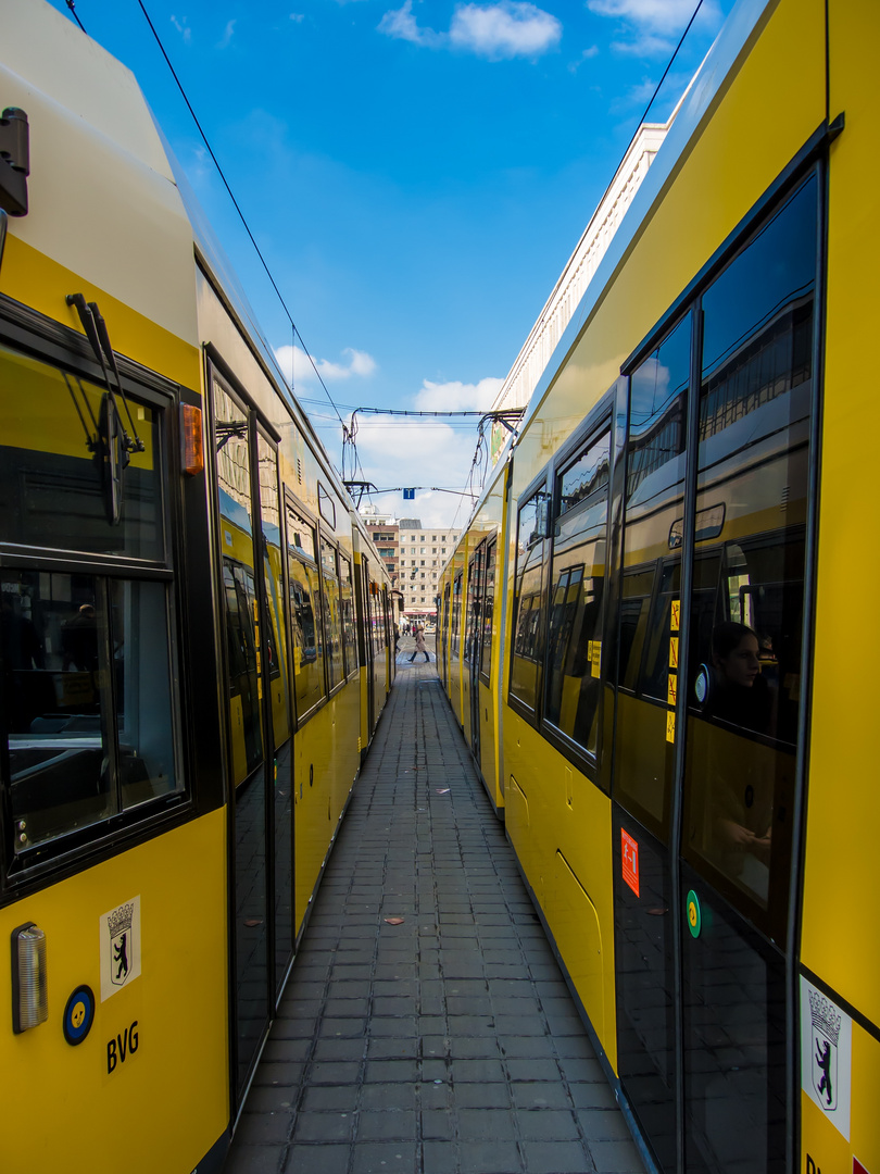 Durchblick bei der Straßenbahn