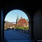 DURCHBLICK - Domberg Erfurt im Durchblick der Feste Petersberg 