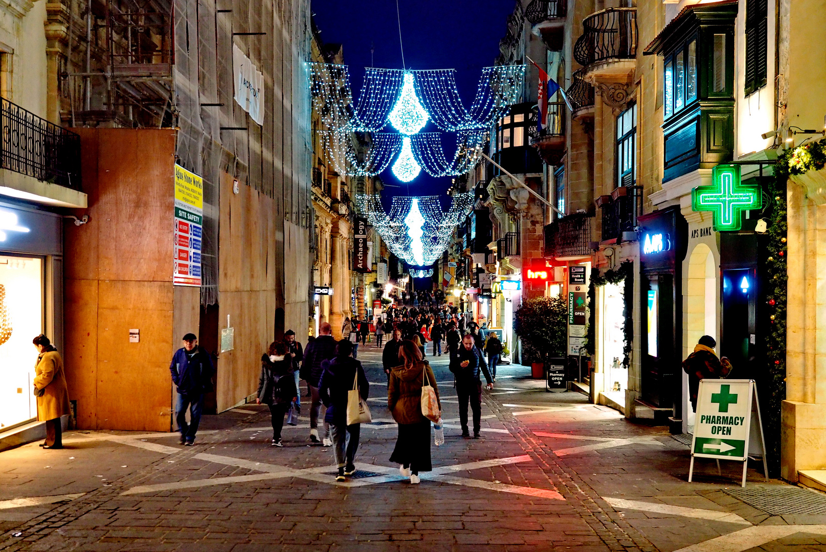 Durchblick durch die Republic Street in Valletta