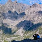 Durchblick... durch Fernglas, die Wolken , die Berge 