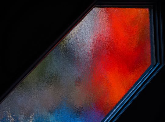 Durchblick durch unser Haustürglas.