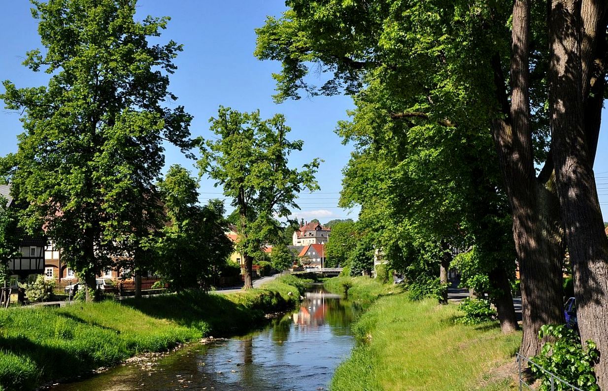 Durchblick entlang der Mandau,