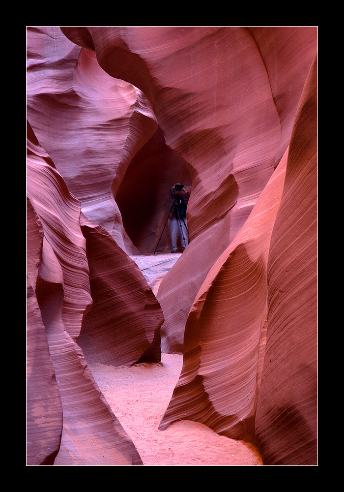 Durchblick im Farben-Felsen-Labyrinth