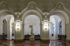 Durchblick im neuen Rathaus von Leipzig