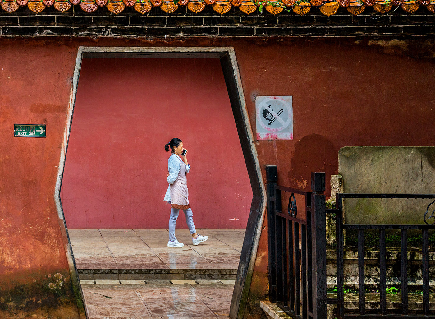 Durchblick im Yuantong Si in Kunming