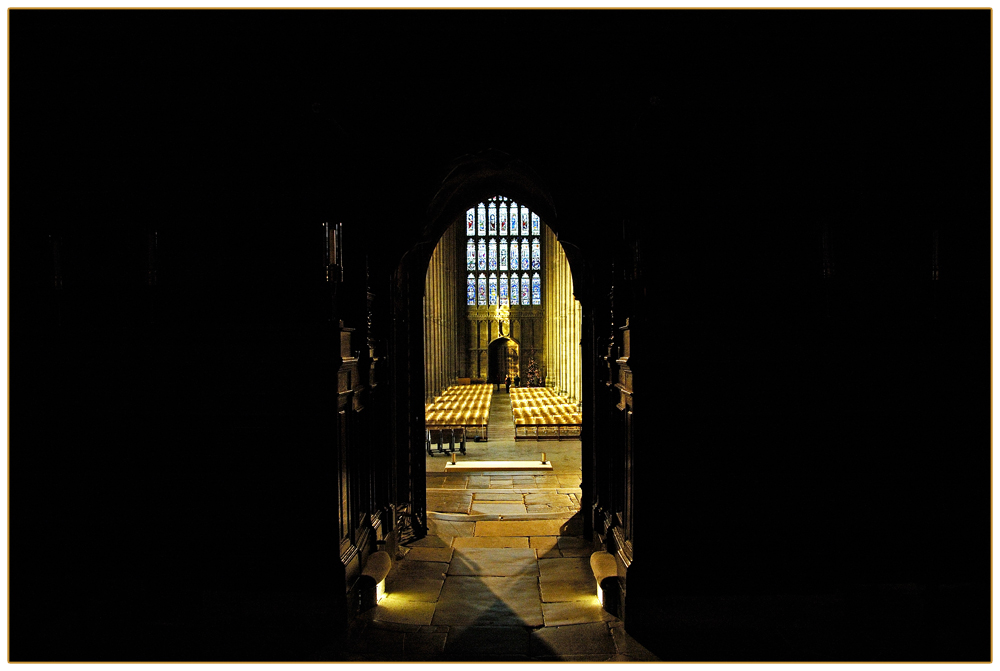 Durchblick in der Cathedrale zu Canterbury