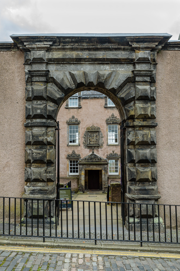 Durchblick in Stirling, Schottland