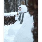 Durchblick mit Schneemann