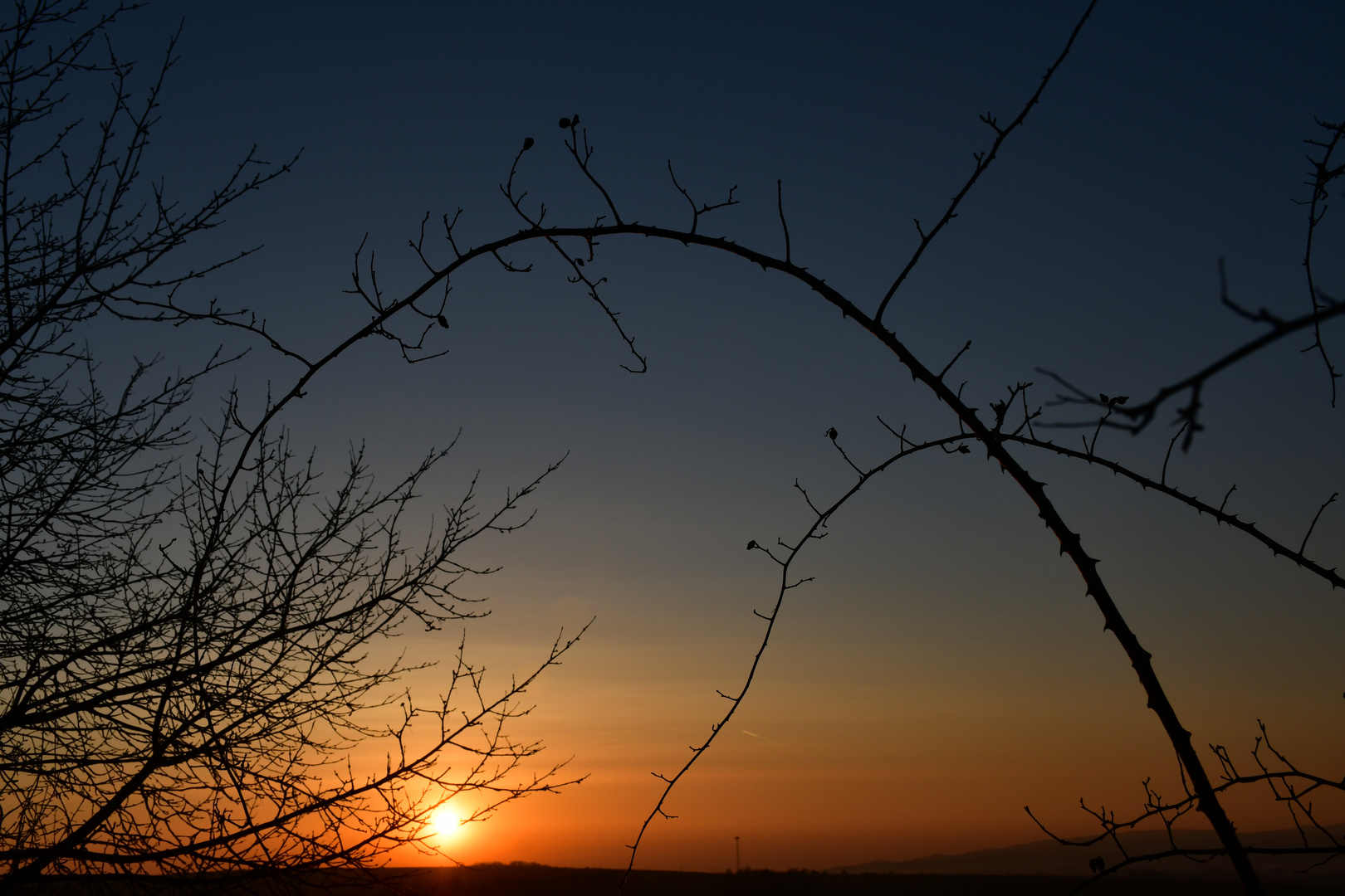 Durchblick mit Sonne