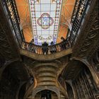 Durchblick nach oben im Livraria Lello