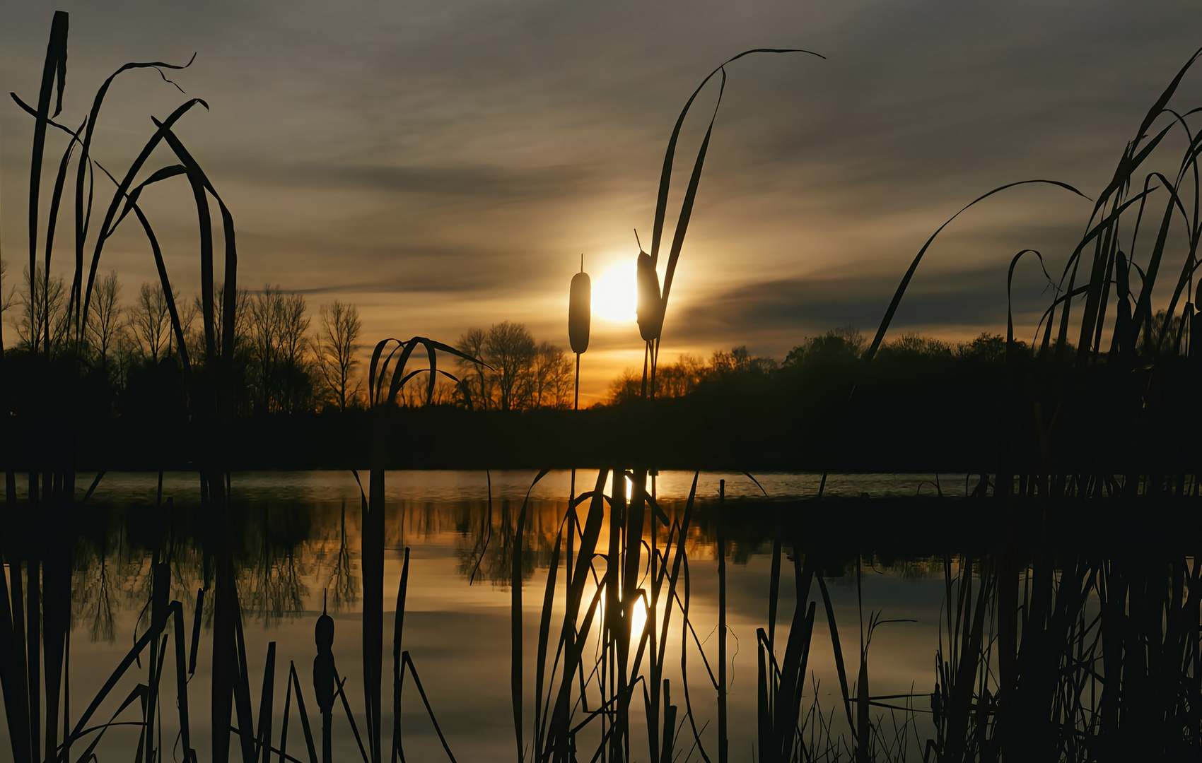 Durchblick Richtung Sonnenuntergang...