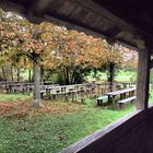 Durchblick zum alten Biergarten