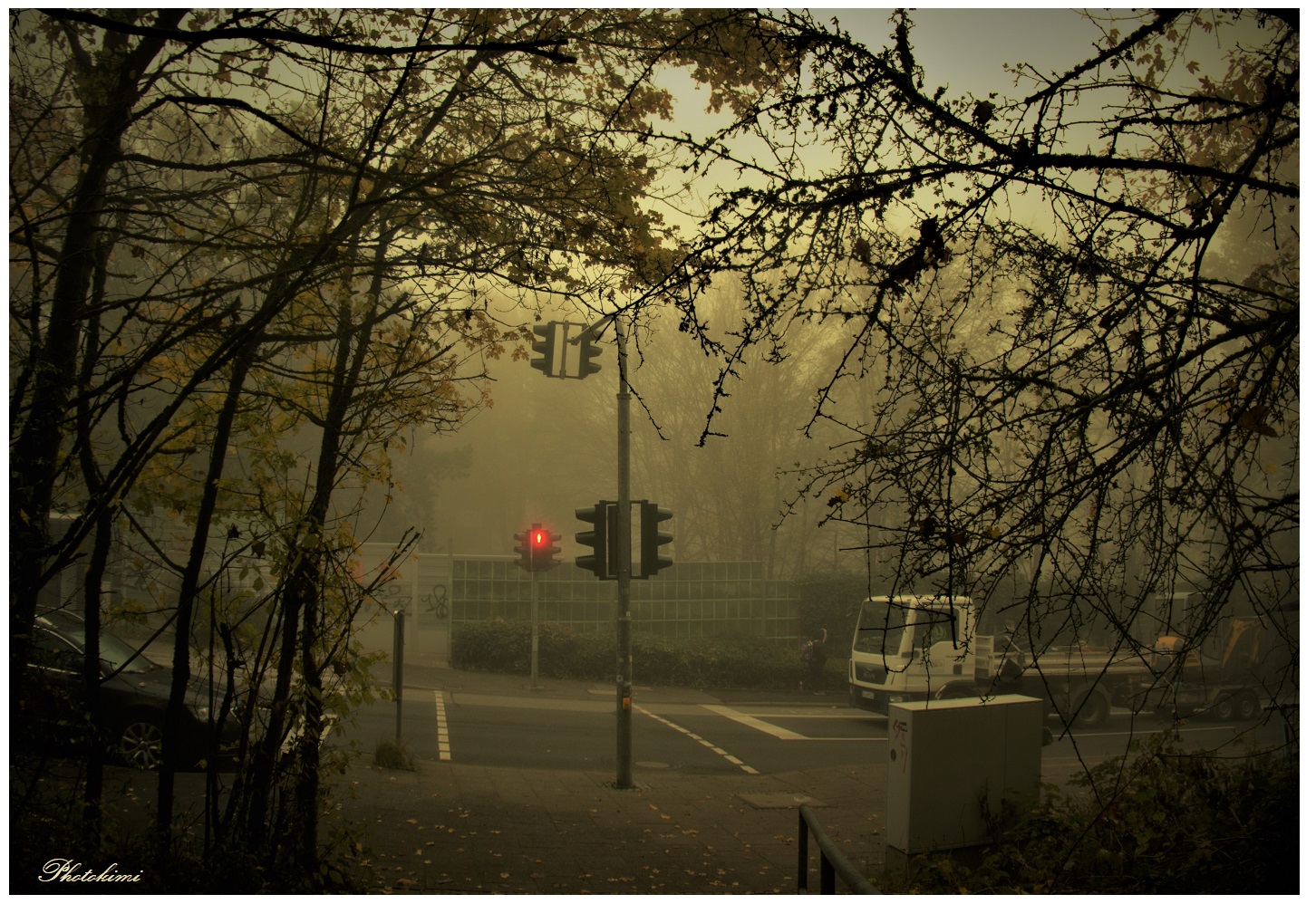 Durchblick zum Fugängerweg