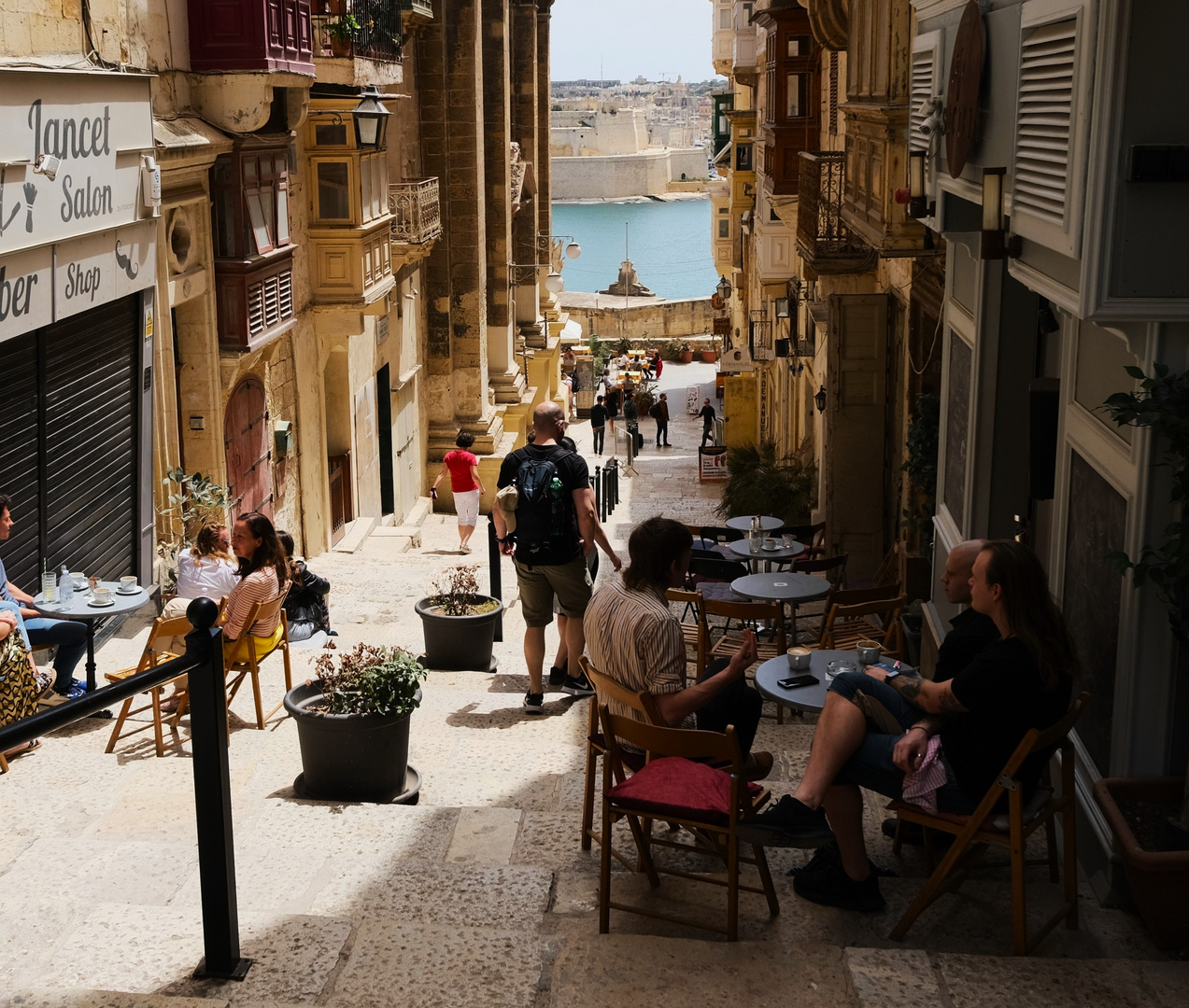 Durchblick zum Hafen Valletta