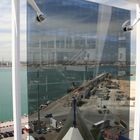 Durchblick zum Hafen von Bari