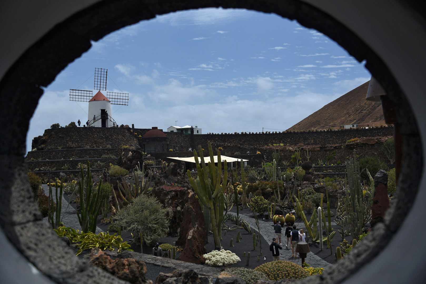 Durchblick zum Jardin de Cactus