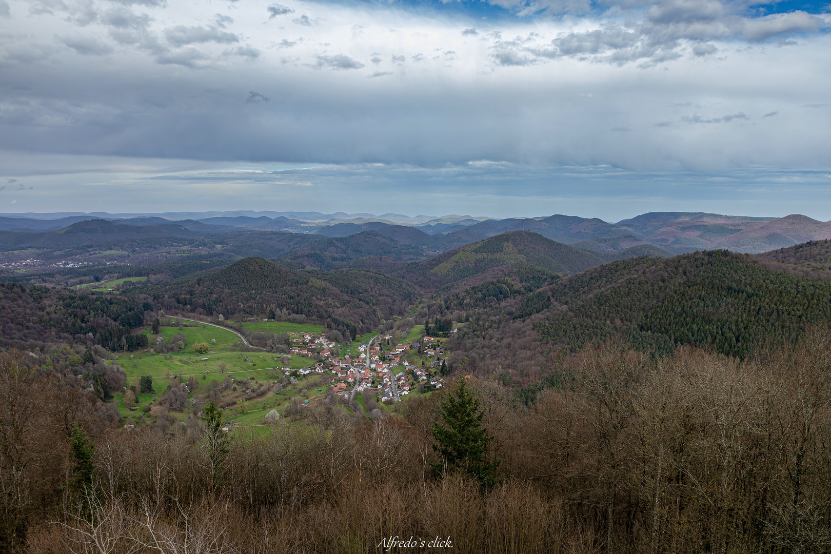 Durchblick zum Pfälzer Wald