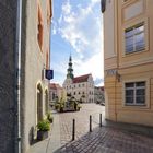 Durchblick zum Rathaus Pirna