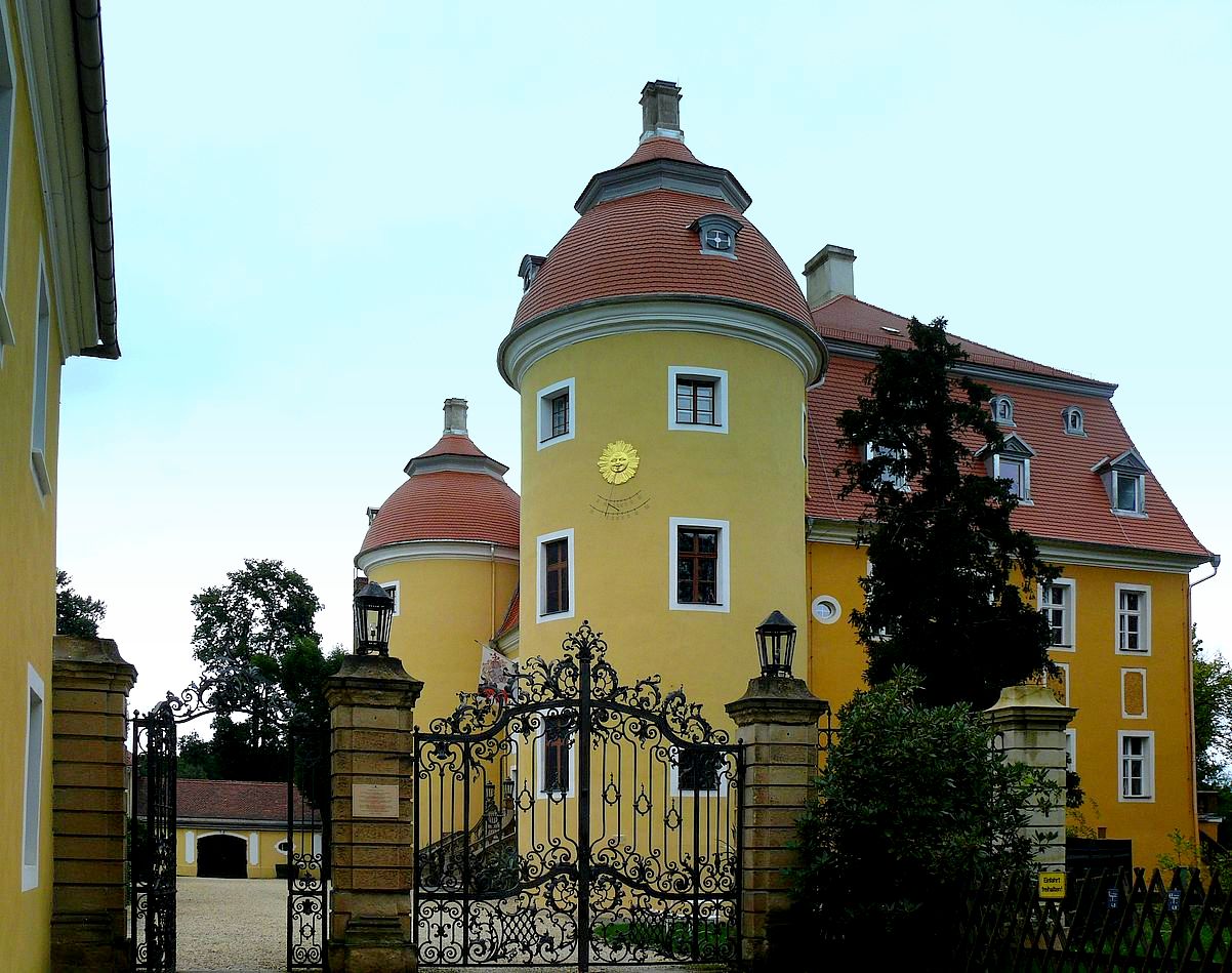 Durchblick zum Schloss Milkel