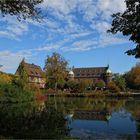 Durchblick zum Wasserschloss Wittringen