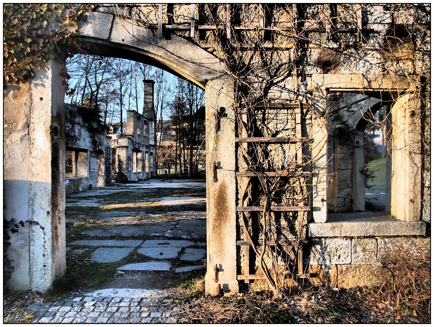 Durchblick zum Weißenstädter Kurpark