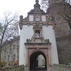 Durchblick zum Wiesenburger Schloss