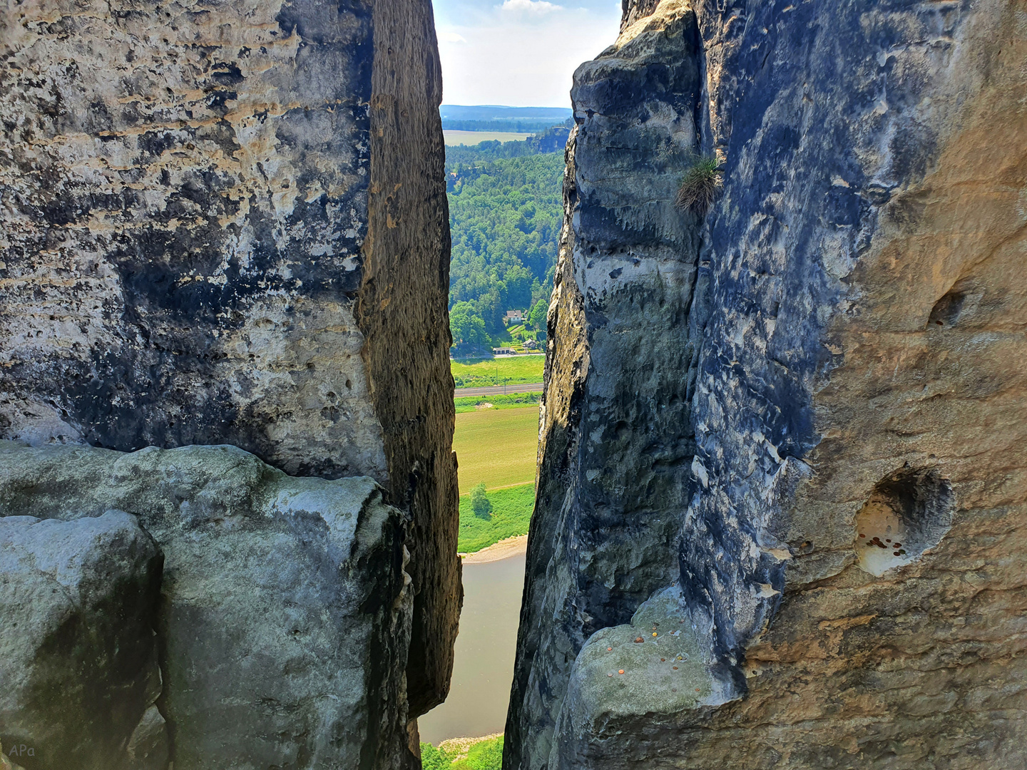 Durchblick zur Elbe...