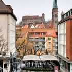 Durchblick zur Kaiserburg in Nürnberg