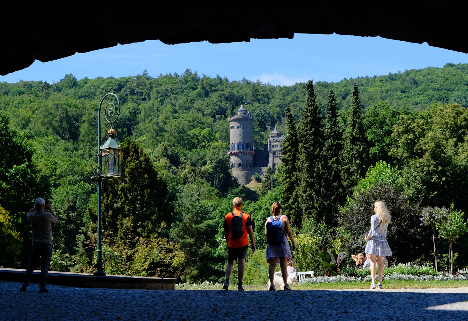 Durchblick zur Löwenburg 