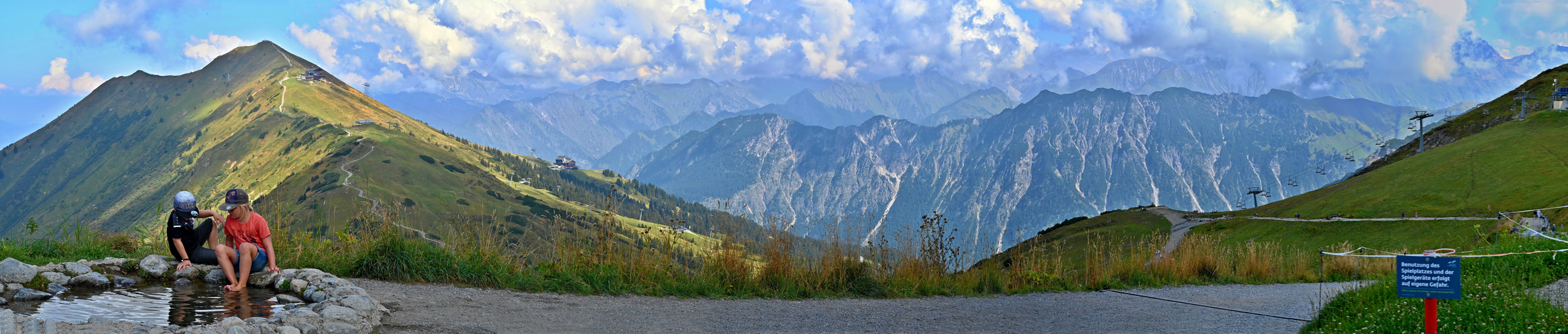 Durchblick zwischen Fellhorn und Kanzelwand