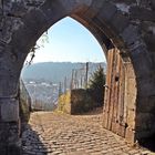 Durchgang unter dem Seilergang Esslinger Burg